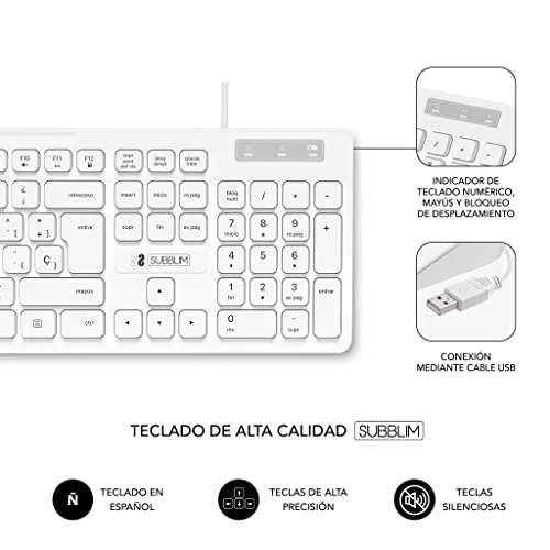 SUBBLIM Combo Business Slim Silencieux Blanc - vue 3