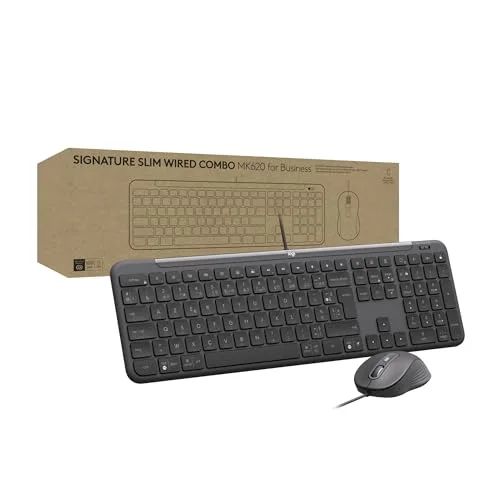 Logitech Signature Slim Wired Combo MK620 for Business AZERTY USB-C