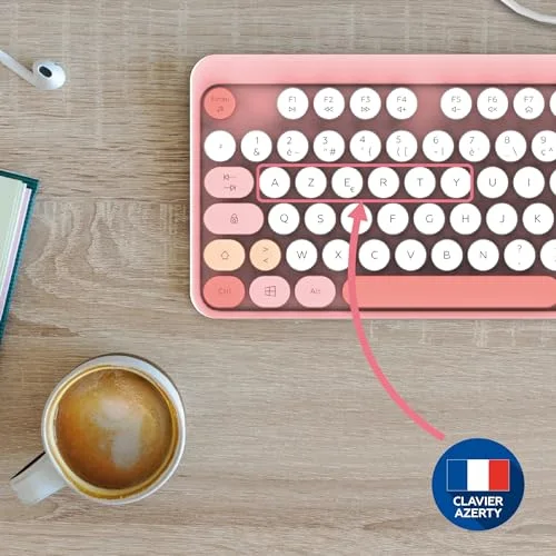 Mobility Lab Pure Color Combo Rose AZERTY Sans Fil Pavé Numérique - vue 2