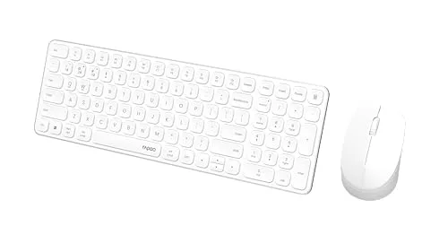 Rapoo 9310M Kit clavier-souris multimode blanc - vue 4