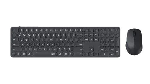 Rapoo 9810M Kit clavier-souris sans fil multimode gris