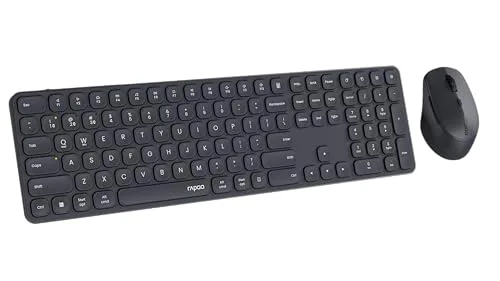 Rapoo 9810M Kit clavier-souris sans fil multimode gris - vue 5