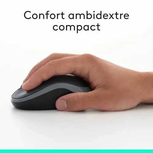 Logitech MK270 Ensemble Clavier Souris Sans Fil AZERTY Noir - vue 3