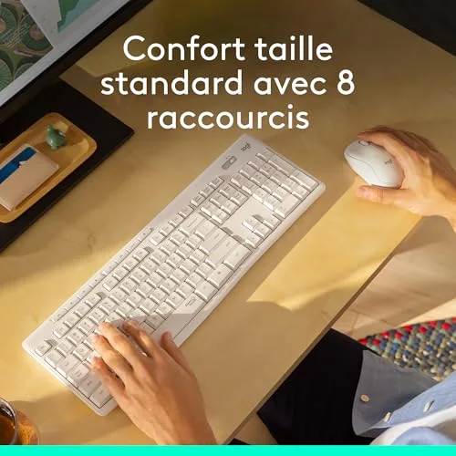 Logitech MK295 Silent Ensemble Clavier Souris Sans Fil AZERTY - vue 4