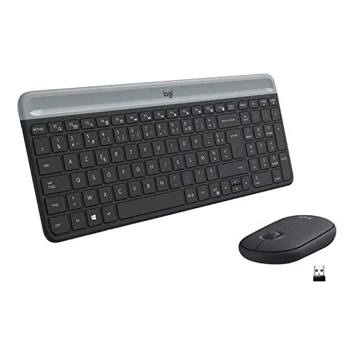 Logitech MK470 Slim Combo AZERTY Silencieux Sans Fil