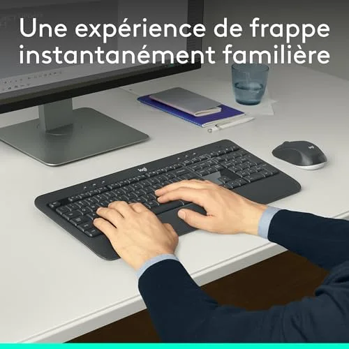 Logitech MK540 Advanced Ensemble Clavier Souris Sans Fil AZERTY - vue 2