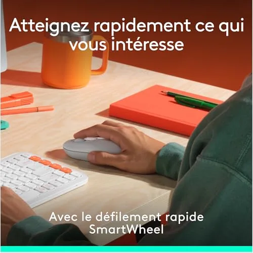 Logitech POP Icon Combo AZERTY Blanc - vue 5