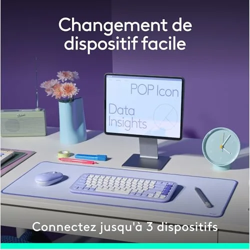 Logitech POP Icon Combo AZERTY Blanc - vue 9