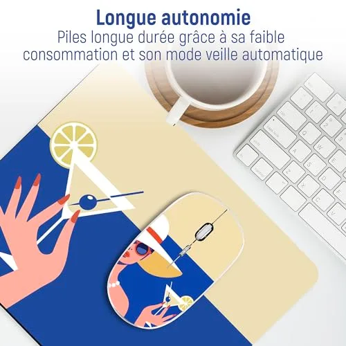 Ensemble clavier souris - Tnb - BUMWXCOCKTAIL - Sans fil - Multicolore - Technologie sans fil - vue 3