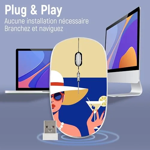 Ensemble clavier souris - Tnb - BUMWXCOCKTAIL - Sans fil - Multicolore - Technologie sans fil - vue 4