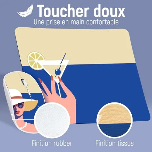 Ensemble clavier souris - Tnb - BUMWXCOCKTAIL - Sans fil - Multicolore - Technologie sans fil - vue 5