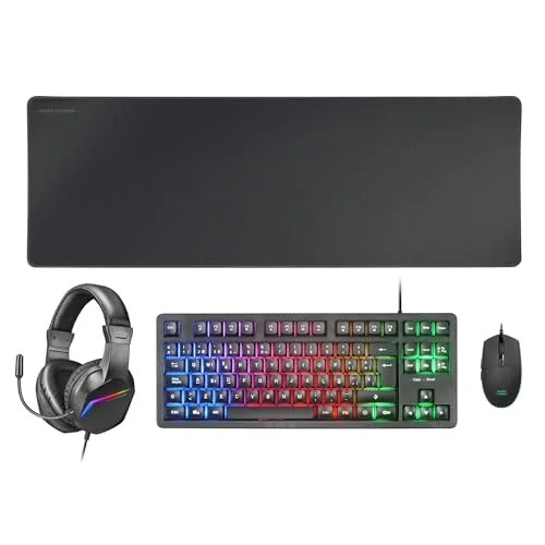 Mars Gaming MCP-RGB3FR Combo gaming 4-en-1 TKL RGB