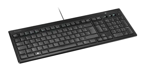 Kensington Advance Fit K72357FR Clavier Filaire Ultra Plat AZERTY Noir