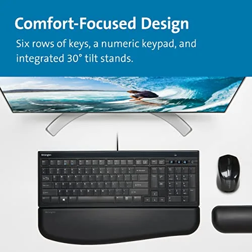 Kensington Advance Fit K72357FR Clavier Filaire Ultra Plat AZERTY Noir - vue 4