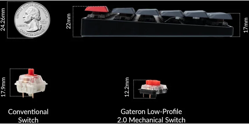 Keychron K1 Pro QMK RGB Noir - vue 2