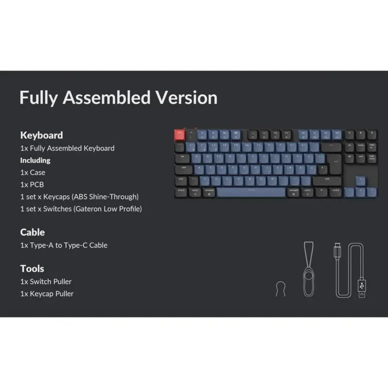 Keychron K1 Pro QMK RGB Noir - vue 4