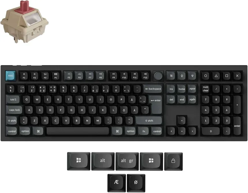 Keychron Q6 Ultra 8K Noir - vue 1