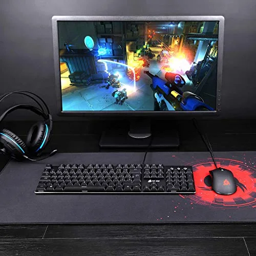 KLIM Dash Clavier mécanique AZERTY Low Profile Red RGB - vue 5