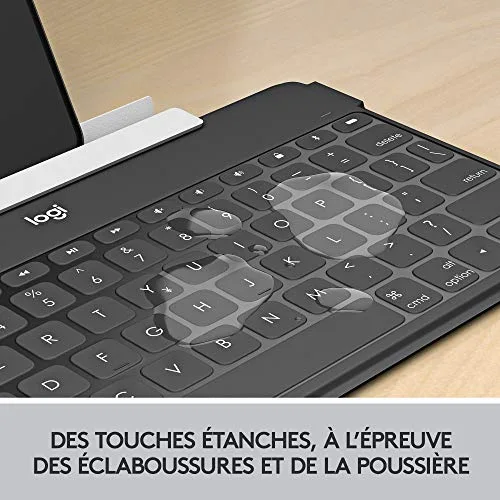 Logitech Keys-To-Go Clavier Bluetooth Ultra-Mince Noir AZERTY - vue 4