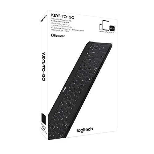 Logitech Keys-To-Go Clavier Bluetooth Ultra-Mince Noir AZERTY - vue 8