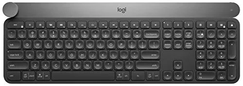 Logitech Craft Clavier sans fil rétroéclairé AZERTY avec molette Creative Input Dial
