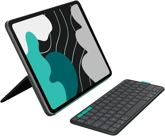Logitech Flip Folio Clavier Bluetooth Graphite - vue 1