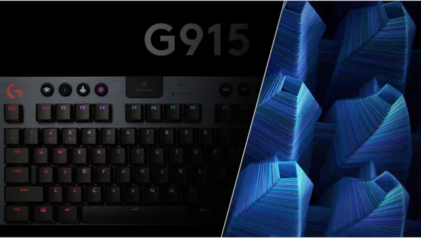 Logitech G G915 TKL Charbon - vue 5