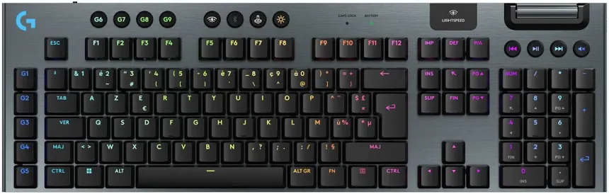Logitech G G915 X Lightspeed Tactile Noir - vue 1