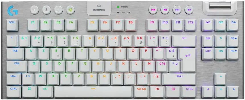 Logitech G G915 X Lightspeed TKL Tactile Blanc - vue 1