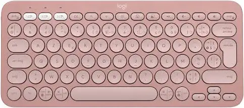 Logitech Pebble Keys 2 K380s Rose - vue 1