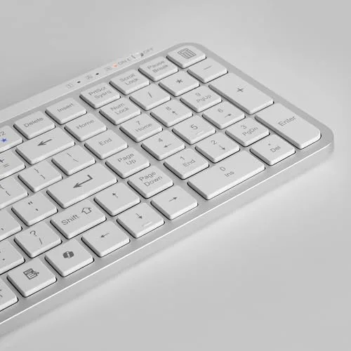 Mars Gaming MK-SILENKEYS Blanc Sans fil Full-Format - vue 6