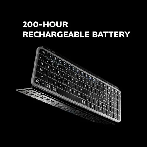 Mars Gaming MK-SILENKEYS clavier sans fil AZERTY noir - vue 5