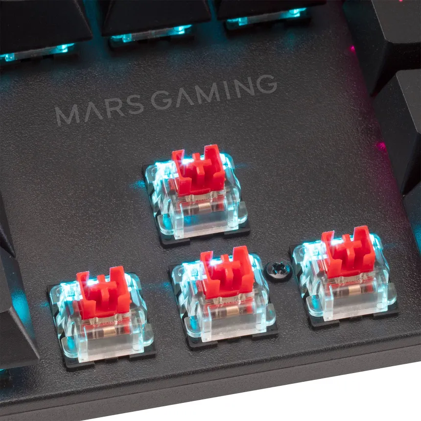 Mars Gaming MK422 Mécanique Switch Marron Noir - vue 3