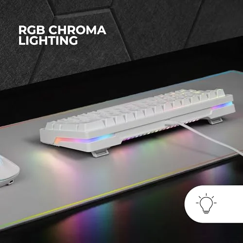 Mars Gaming MKMINIPRO Blanc 60% Hot-Swap RGB - vue 4
