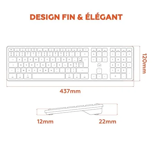 Mobility Lab Wireless Design Touch AZERTY Bluetooth - vue 7