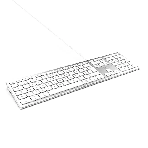Mobility Lab ML304304 Clavier Design Touch Filaire AZERTY Blanc et argenté - vue 4