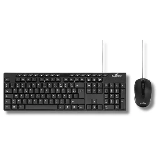 Bluestork Media Office Pack Clavier Souris Filaire AZERTY