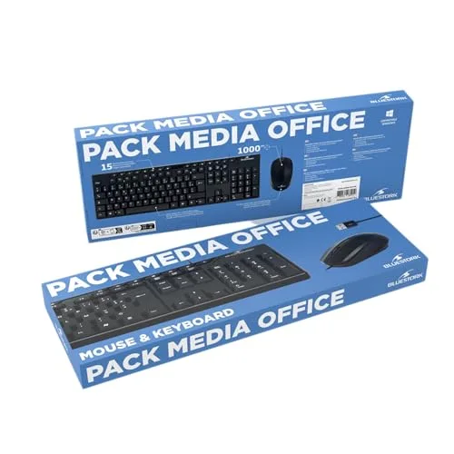 Bluestork Media Office Pack Clavier Souris Filaire AZERTY - vue 8