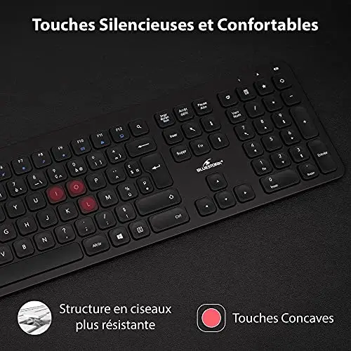 Bluestork Pack Easy Slim Clavier Souris Sans Fil Noir - vue 2