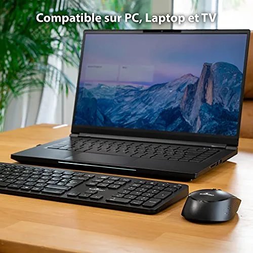 Bluestork Pack Easy Slim Clavier Souris Sans Fil Noir - vue 8