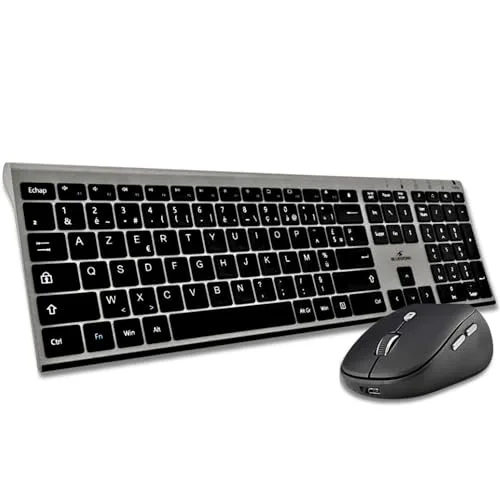 Bluestork Pack Grapheme Sans Fil AZERTY Rechargeable