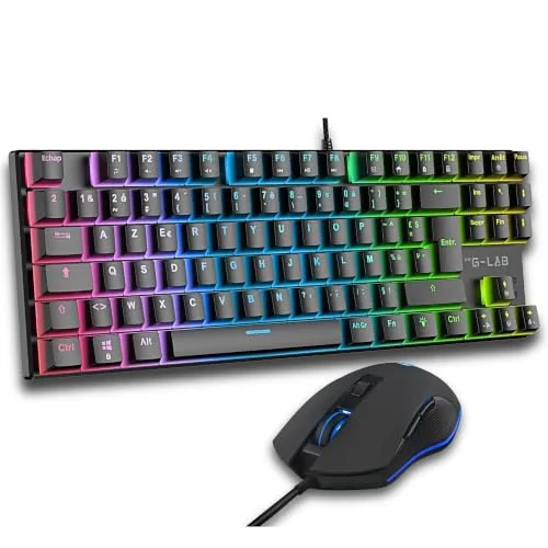 The G-Lab Combo Mercury EX TKL Switch Rouge RGB