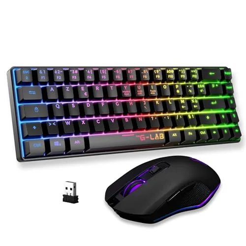 The G-Lab Combo Hydro BKG Pack Clavier Souris Membrane RGB