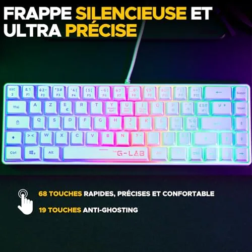 Pack Gamer 2 en 1 - THE G-LAB - COMBO HYDRO - Souris Filaire - Clavier Filaire - vue 4