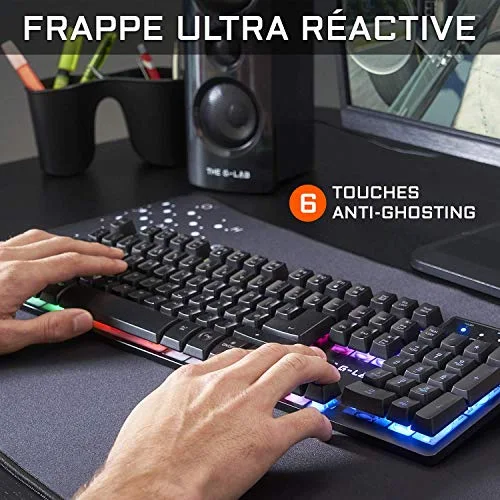 The G-LAB Combo KRYPTON Pack Clavier Souris Filaire RGB AZERTY - vue 2