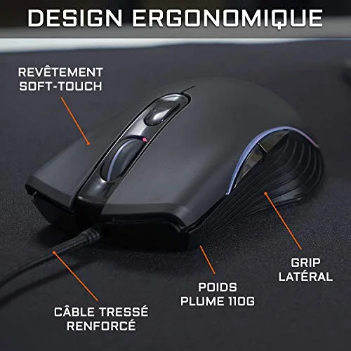 The G-LAB Combo KRYPTON Pack Clavier Souris Filaire RGB AZERTY - vue 6