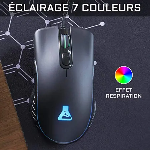 The G-LAB Combo KRYPTON Pack Clavier Souris Filaire RGB AZERTY - vue 7