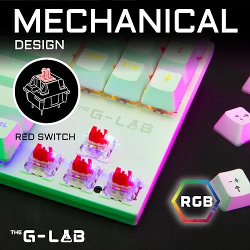 The G-Lab Combo Mercury TKL Clavier Mécanique Outemu Red RGB AZERTY - vue 3