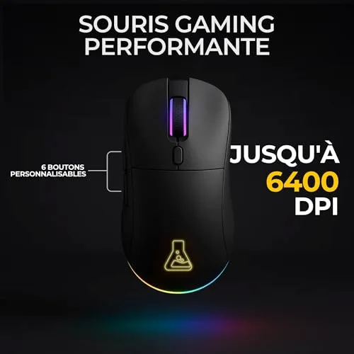 The G-Lab Combo Tungsten EX Clavier Souris Sans Fil RGB - vue 5