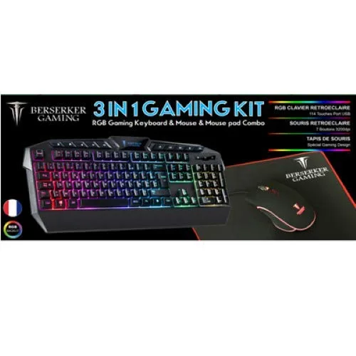 Berserker Gaming Pack 3 en 1 THOR RGB AZERTY